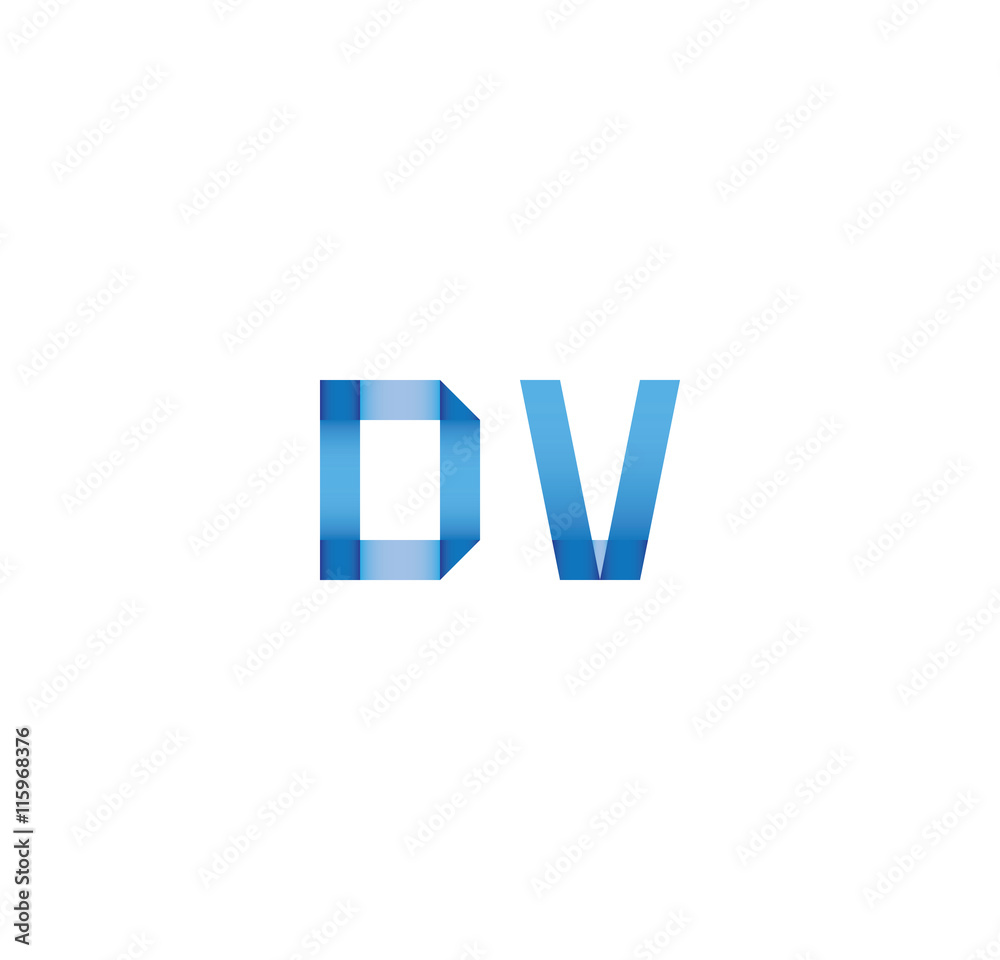 dv initial simple modern blue dv initial simple modern blue