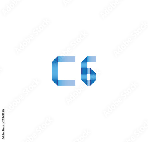 c6 initial simple modern blue  © otakzatikz