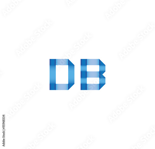 Free Download db initial simple modern blue  - GFXLoad