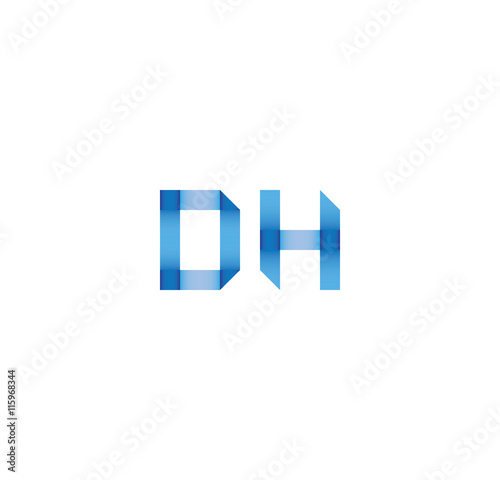 Free Download dh initial simple modern blue  - GFXLoad
