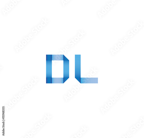 Free Download dl initial simple modern blue  - GFXLoad