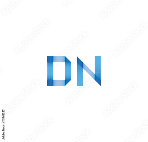 dn initial simple modern blue 