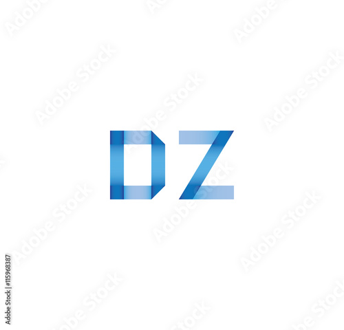 Free Download dz initial simple modern blue  - GFXLoad