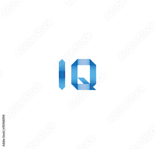 Free Download iq initial simple modern blue  - GFXLoad