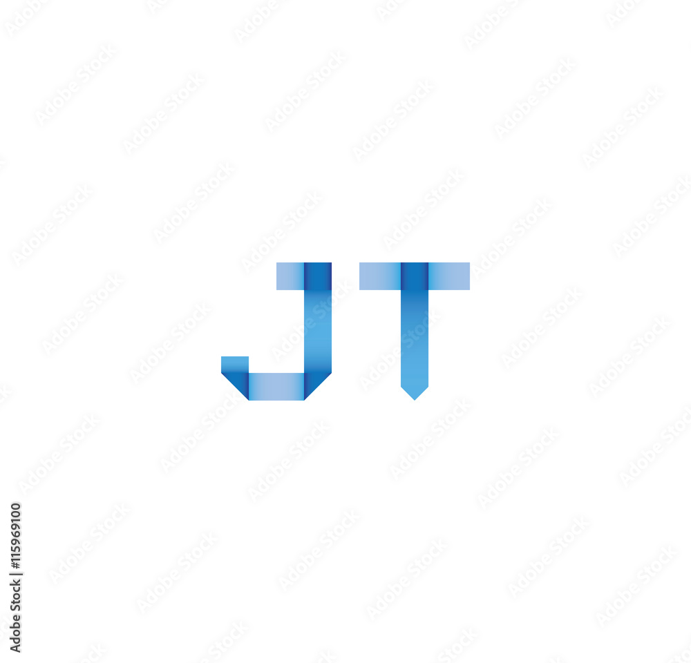 jt initial simple modern blue jt initial simple modern blue