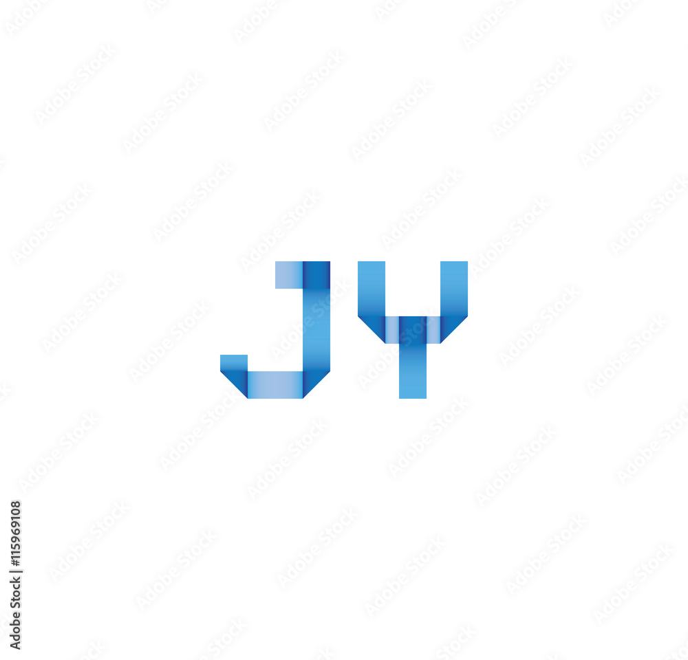 jy initial simple modern blue jy initial simple modern blue