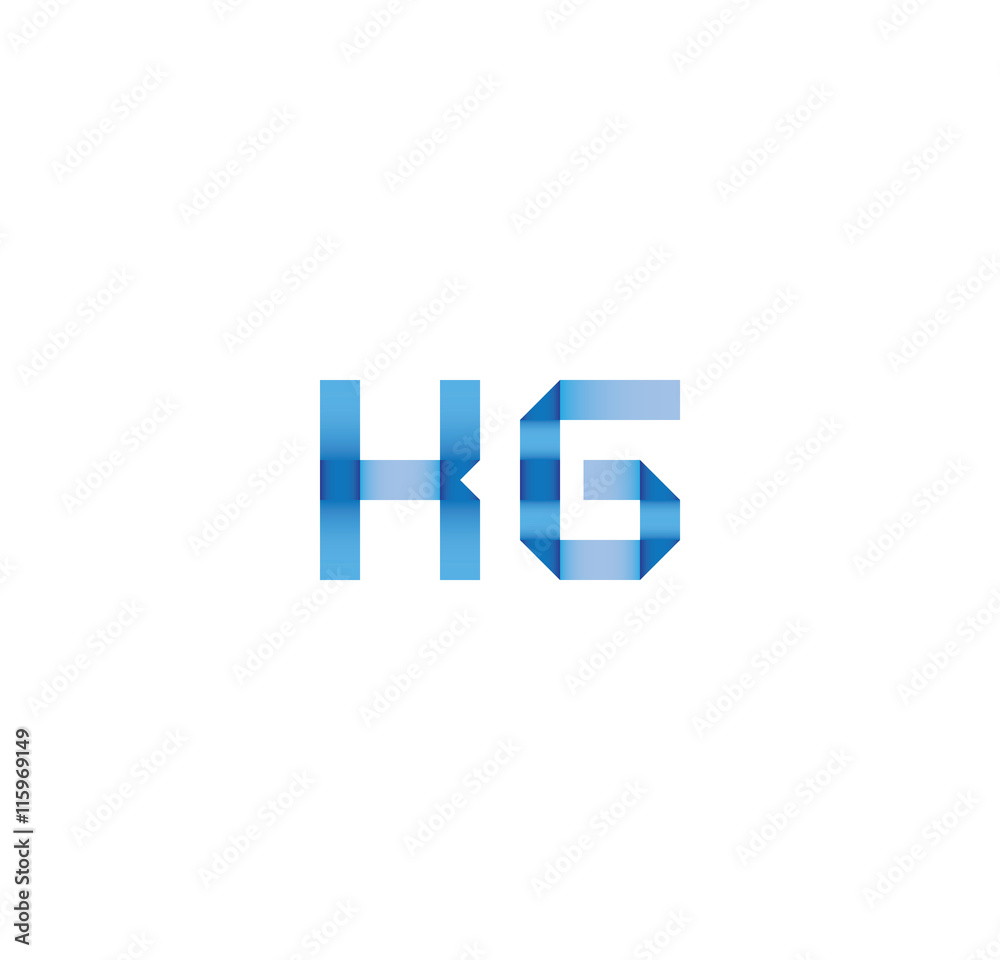kg initial simple modern blue kg initial simple modern blue