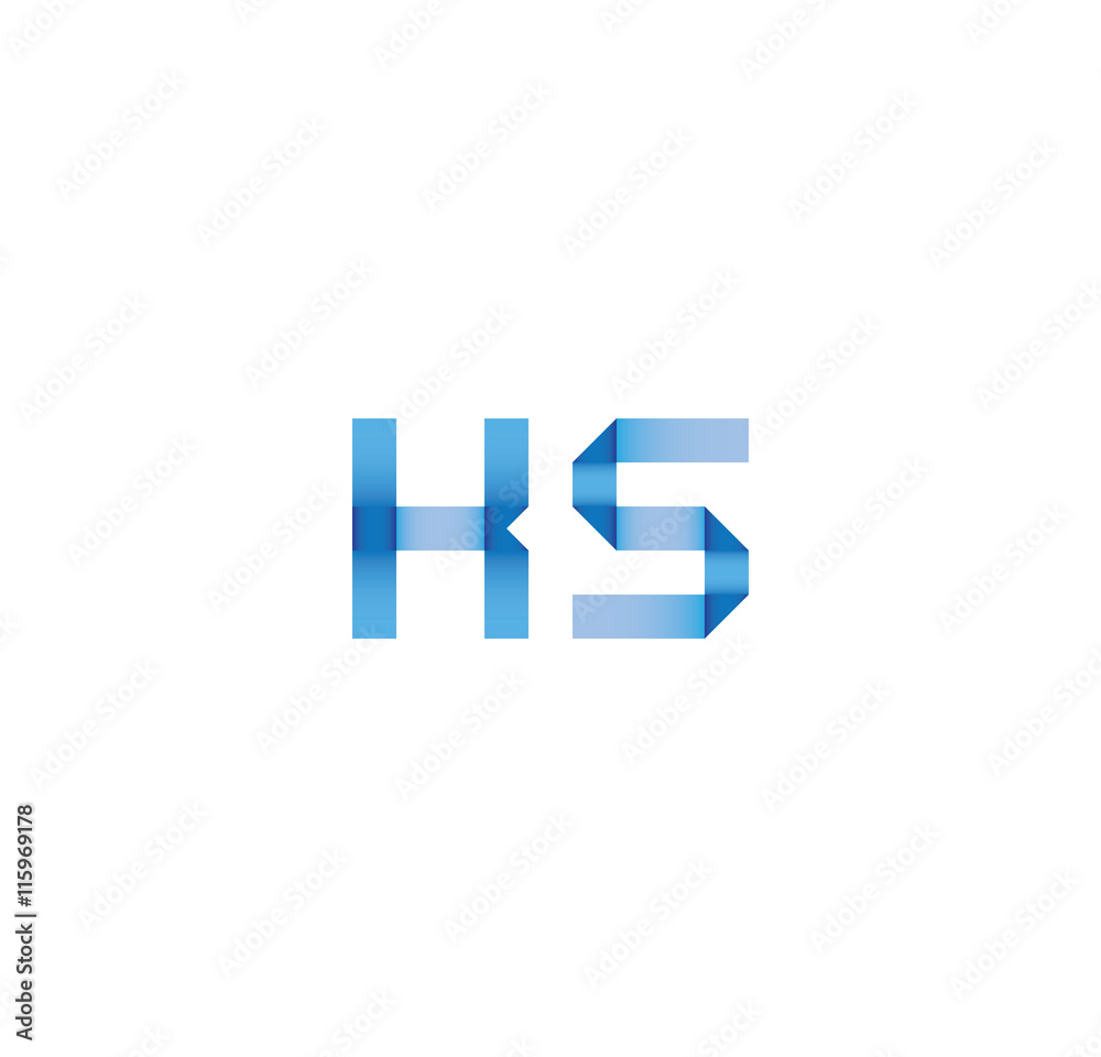 ks initial simple modern blue ks initial simple modern blue