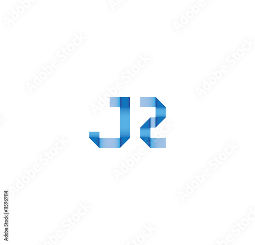 Free Download j2 initial simple modern blue  - GFXLoad