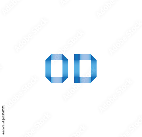 od initial simple modern blue 