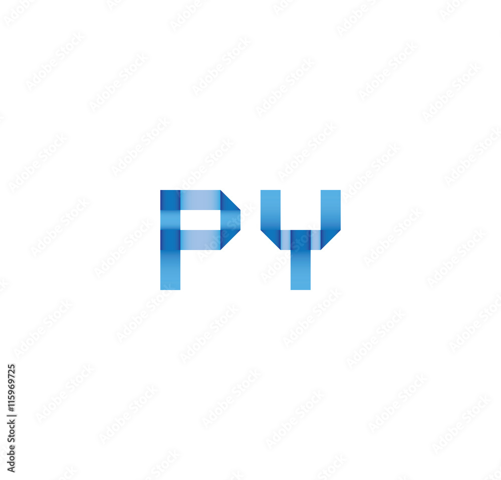 py initial simple modern blue py initial simple modern blue