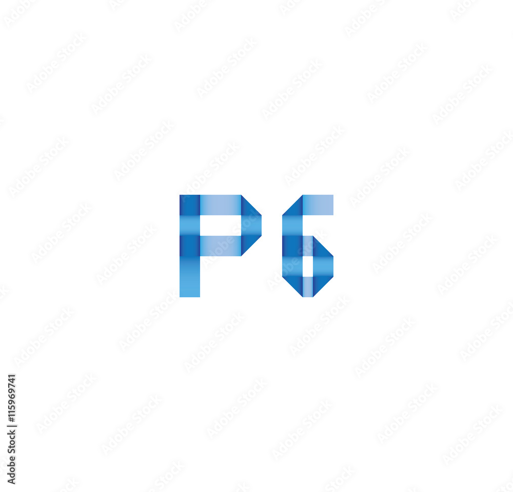 p6 initial simple modern blue p6 initial simple modern blue