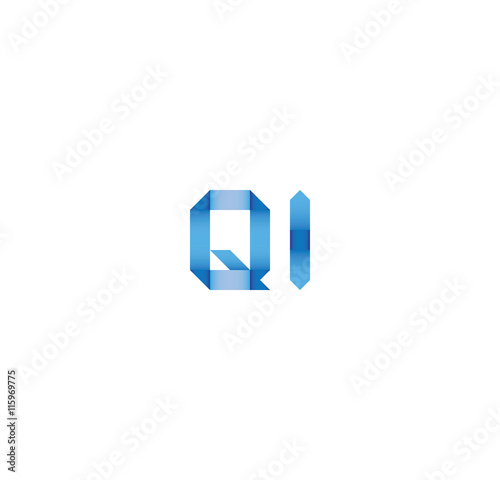 Free Download qi initial simple modern blue  - GFXLoad
