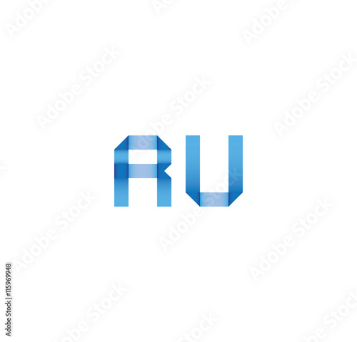 ru initial simple modern blue 