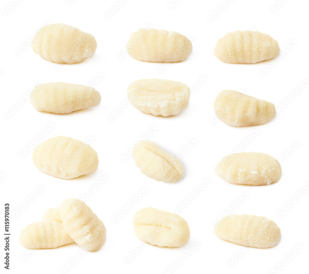 Foto Gnocchi dough dumpling isolated