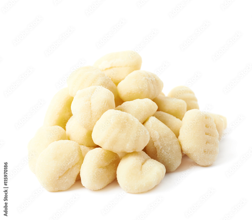 Pile of gnocchi dough dumplings Pile of gnocchi dough dumplings