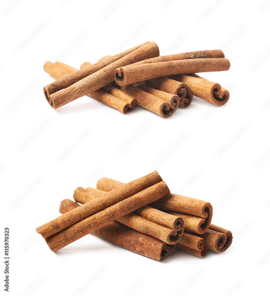 Cinnamon stick isolated