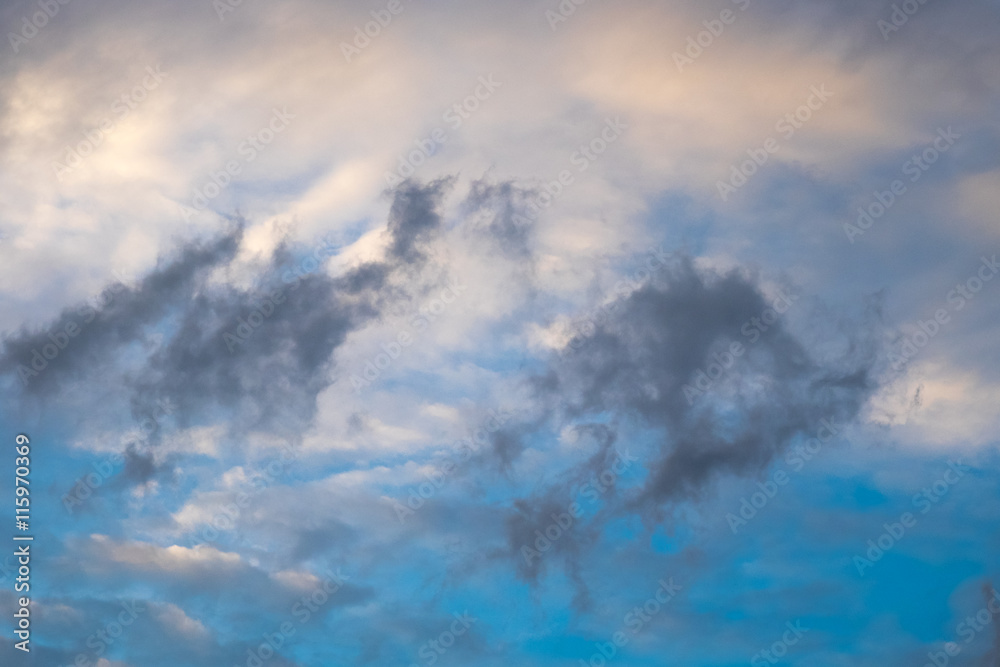 Obraz premium storm sky with clouds in Thailand.