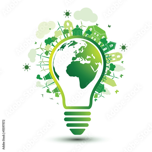 Green city vector