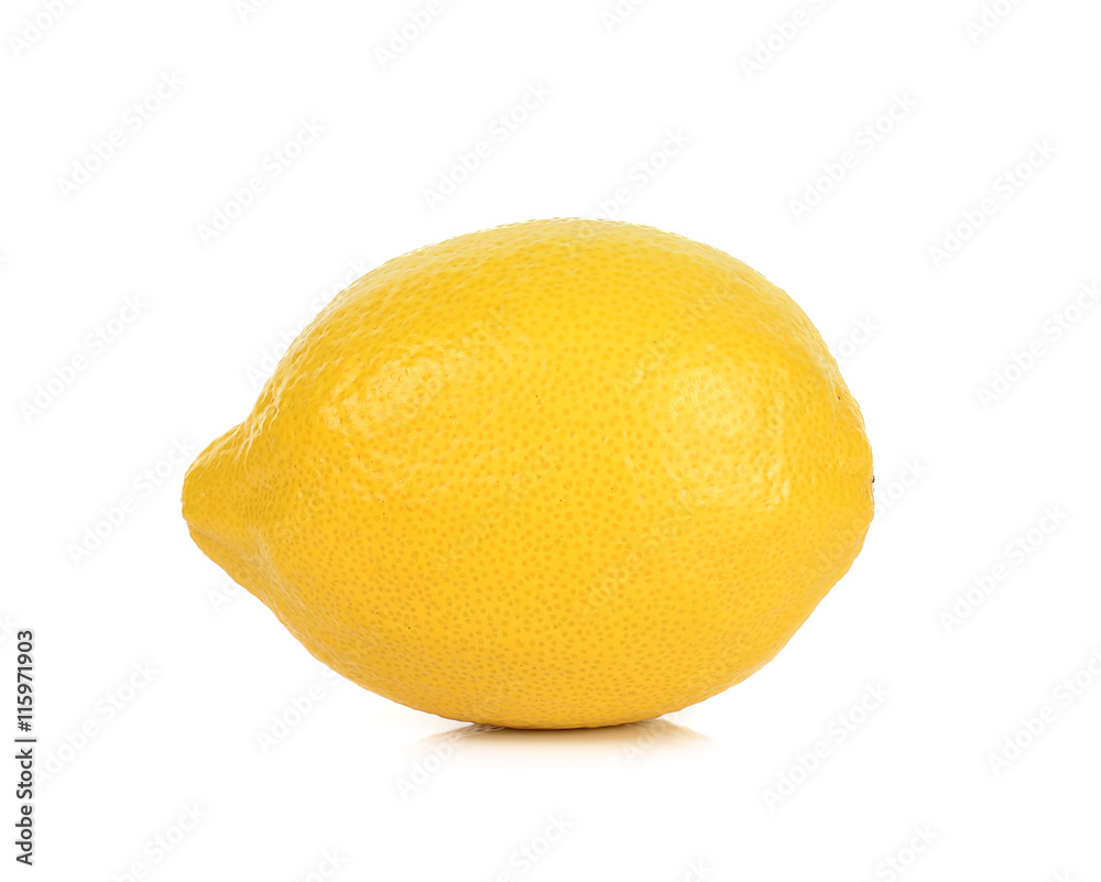 Yellow Lemon isolated on the white background Yellow Lemon isolated on the white background
