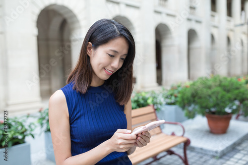 Photography Woman using cellphone at outdoor