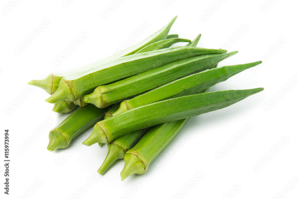 Bunch of fresh okra Bunch of fresh okra