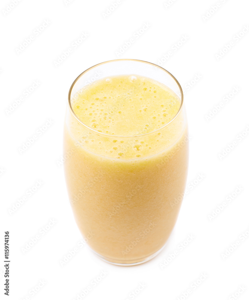 Glass filled with smoothie isolated Glass filled with smoothie isolated
