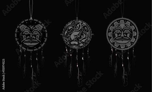 Dream Catcher with indigenous pattern