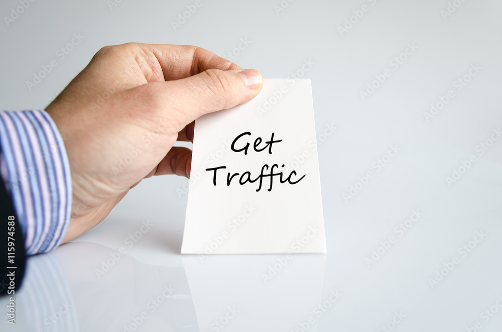 Get traffic text concept Get traffic text concept