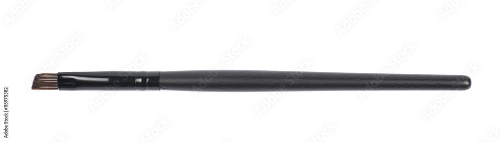 Black makeup brush isolated