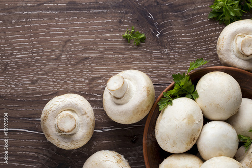 edible raw mushrooms