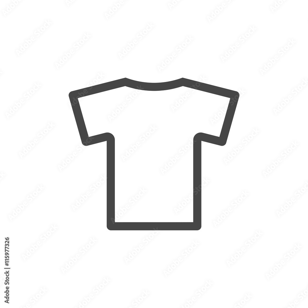 T-shirt vector icon, Vector Blank Tshirt Icon Symbol T-shirt vector icon, Vector Blank Tshirt Icon Symbol