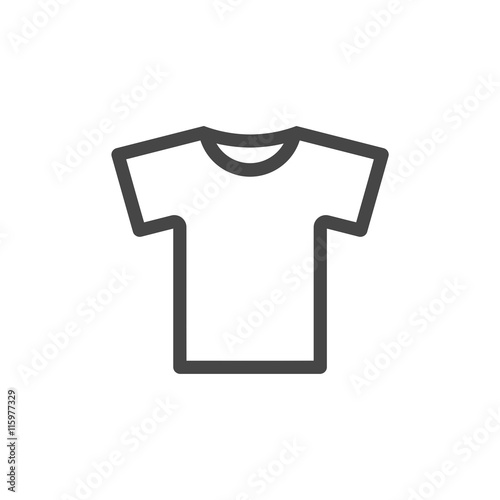T-shirt vector icon, Vector Blank Tshirt Icon Symbol