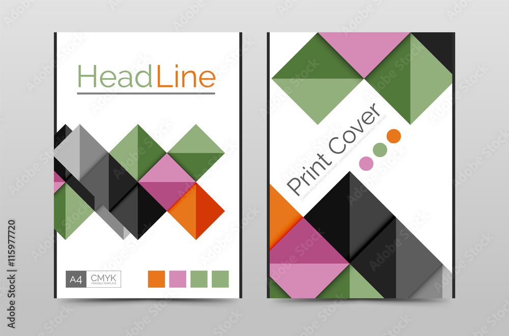 Geometric brochure front page