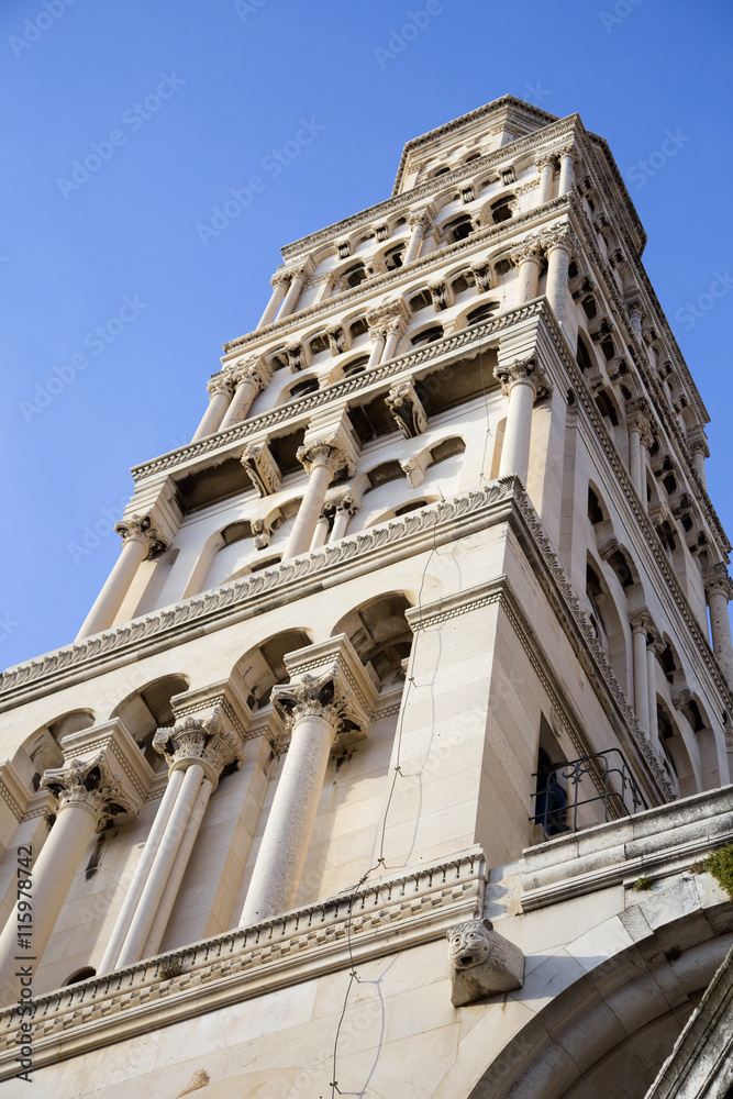 Fototapeta premium Famous tower in Split, Croatia