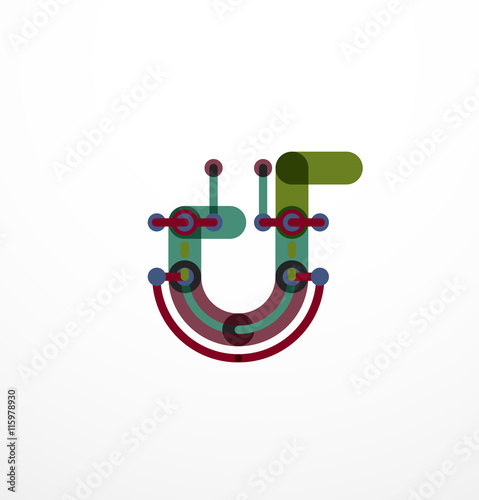 Line letter design