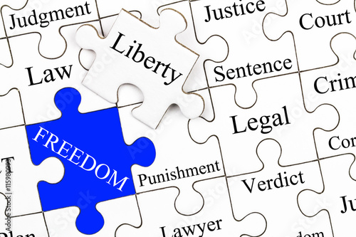 Freedom Puzzle Concept