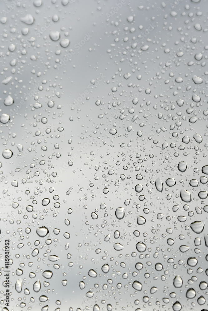 Drops of rain on the window Drops of rain on the window