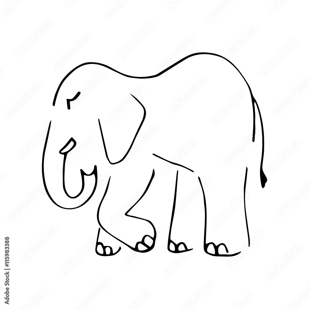 The symbol of the elephant