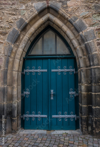 The old door of a church © wlad074