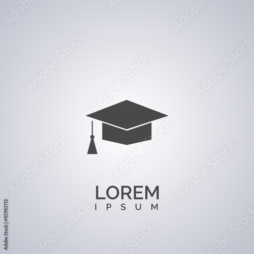 graduation cap icon. graduation cap logo