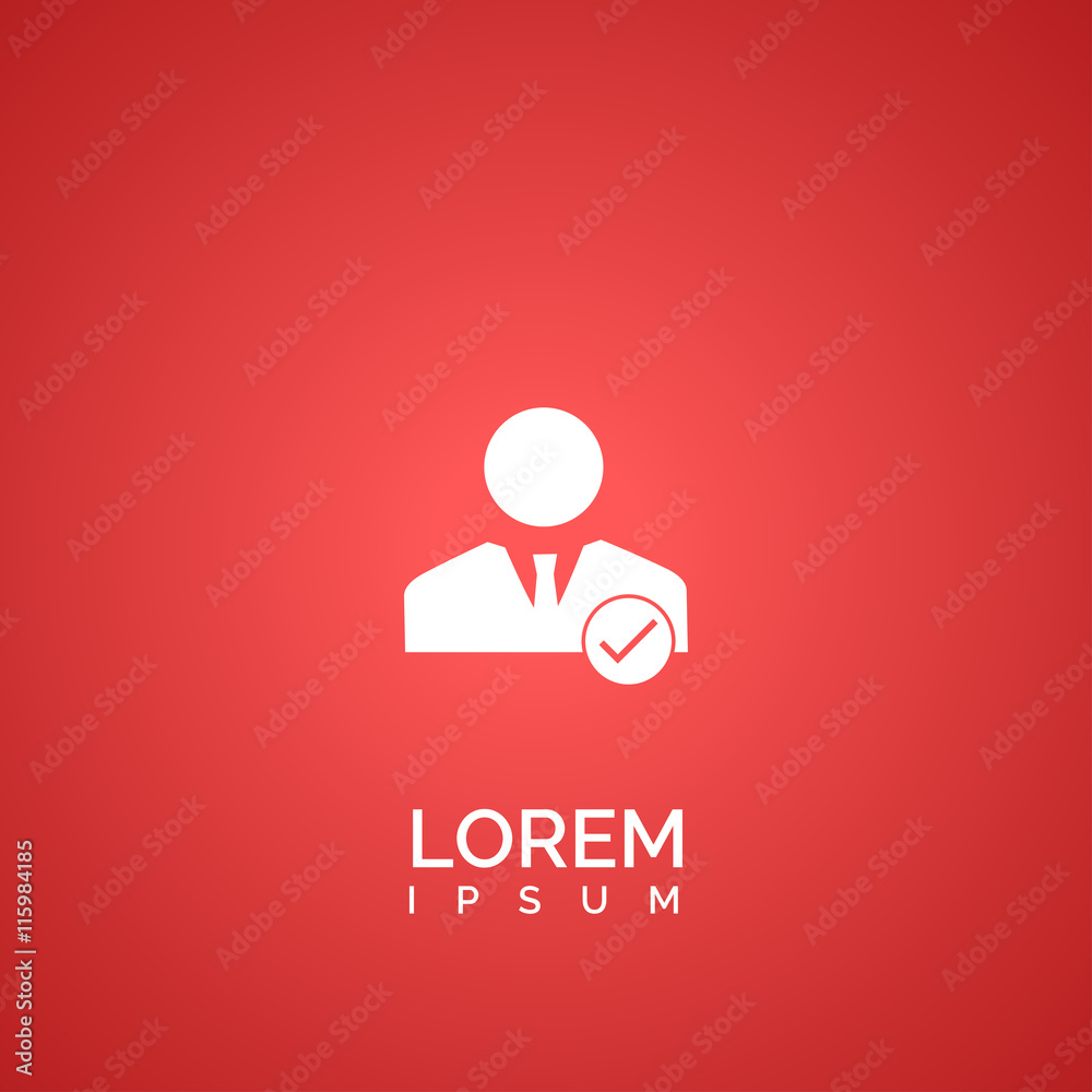 accepted user icon. accepted user logo accepted user icon. accepted user logo