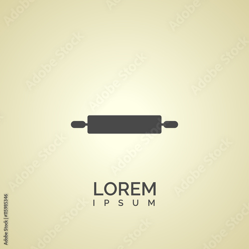rolling-pin icon. rolling-pin logo
