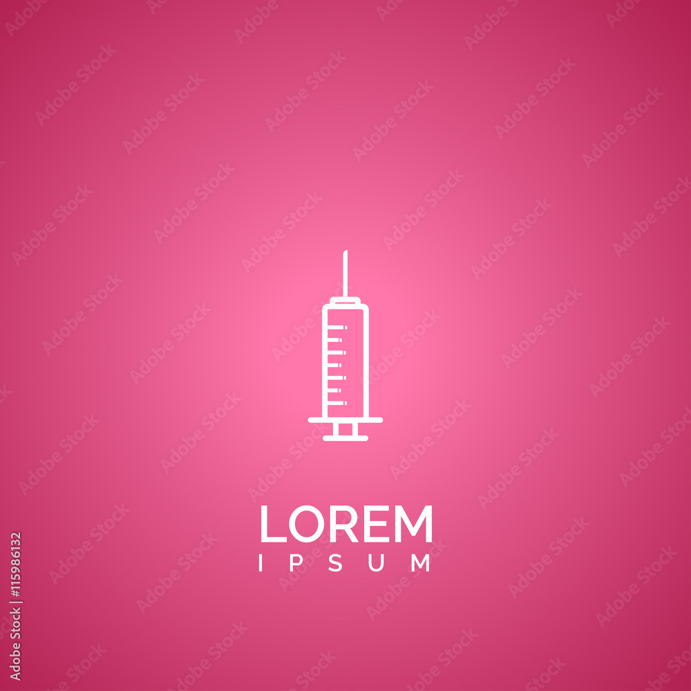 syringe icon. syringe logo syringe icon. syringe logo