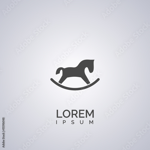 toy horse icon. toy horse logo
