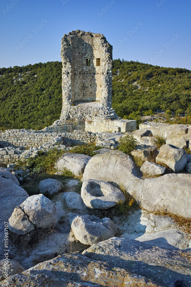 Tower in The ancient Thracian city of Perperikon, Kardzhali Region, Bulgaria