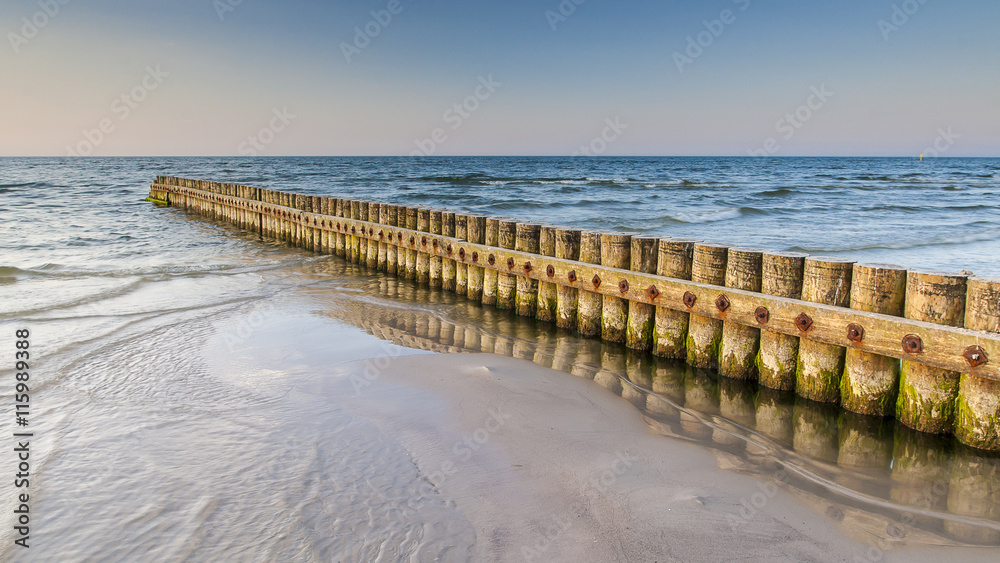 Obraz premium beautiful view of Polish Baltic Sea