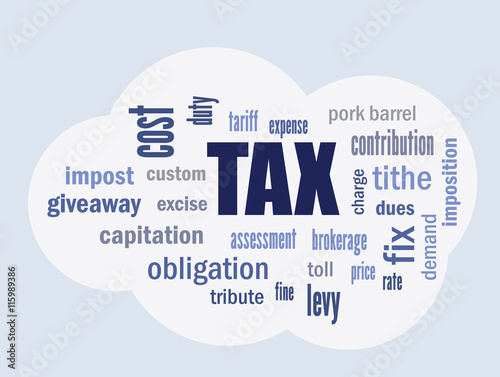 tax cloud vector