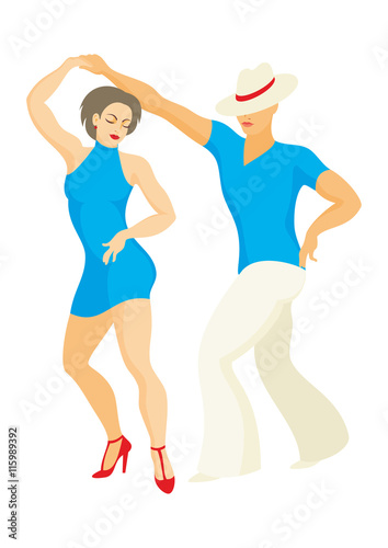 lady and gentleman dance Latin America dance salsa