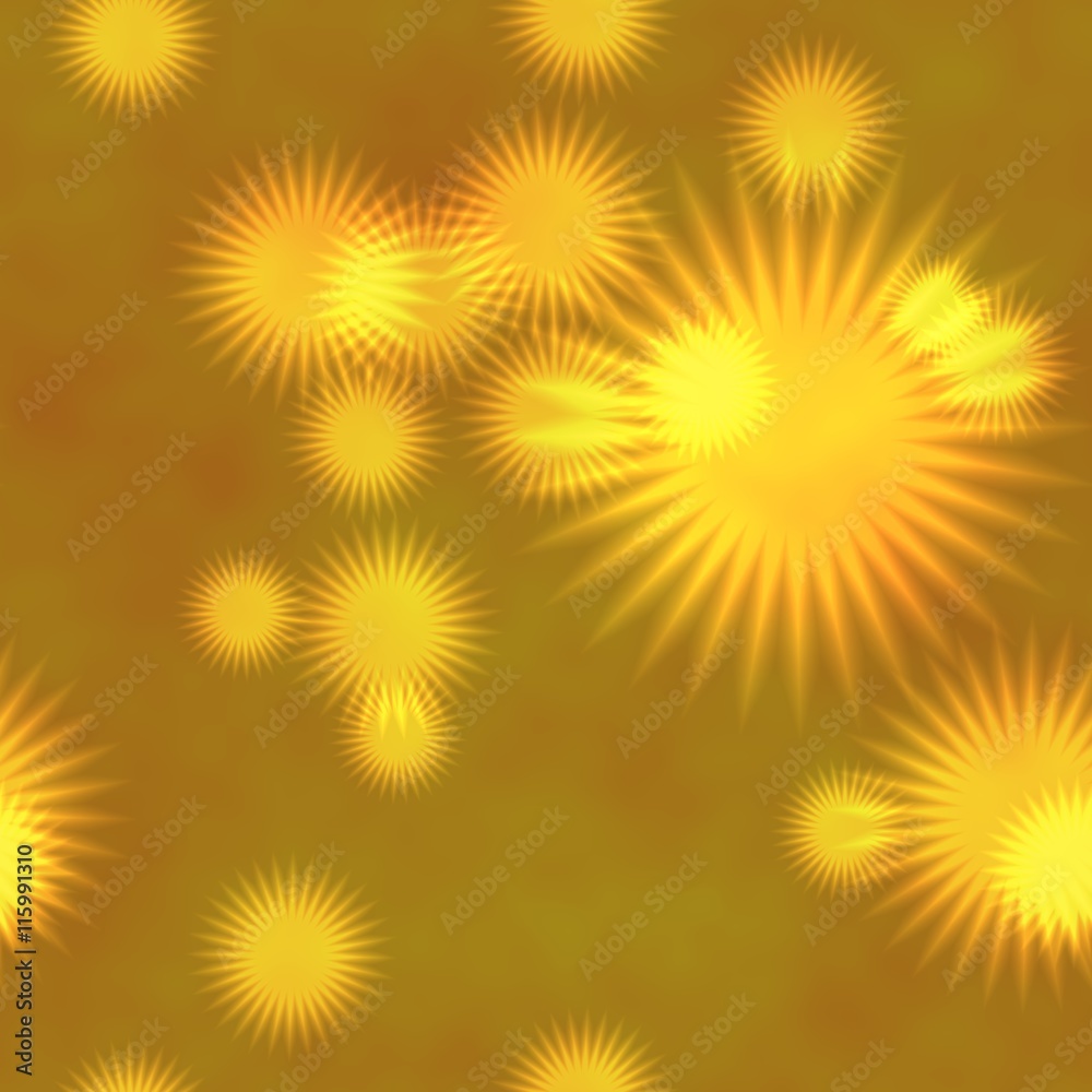 Obraz premium Bokeh yellow sun background